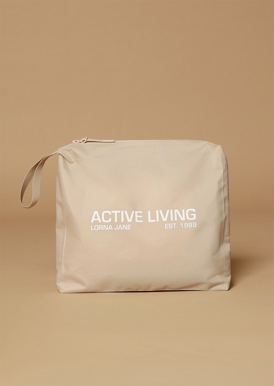Lorna Jane Active Strand Resistant Bag Taske Dame Neutral | 41765CBGN